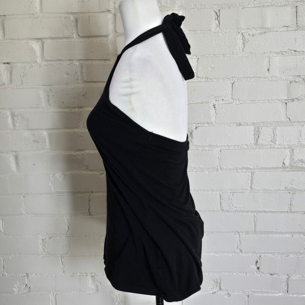 Retro Chic by Torrid Black Halter Top Tank Pinup Rockabilly Stretch Plus Size 0 - Picture 2 of 7